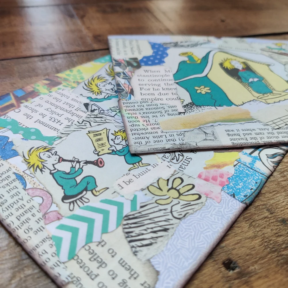 OOAK Whimsical Storybook Junk Journal Ephemera Kit - Adventure Theme